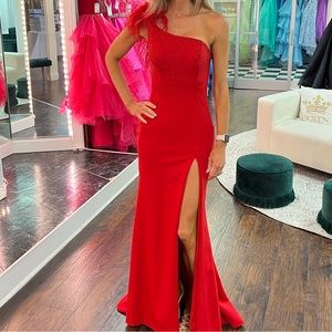 NWT Ashely Lauren Red Gown